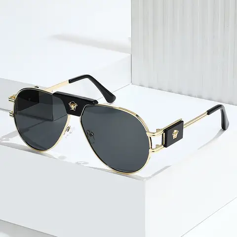 Classic Aviation Sunglasses Women Brand Designer Cattle Head Decoration Brand Designer Pilot Sun Glasses UV400