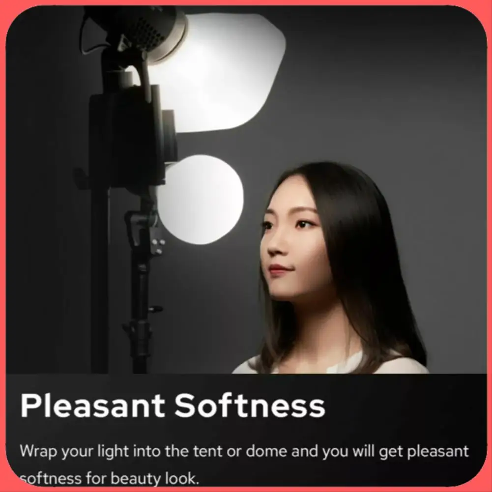 X12A-ML-CS1625 Professional Flash Speedlite Diffuser Dome With Universal Adapter Ring, Perfect For Enhanced Photography Lighting