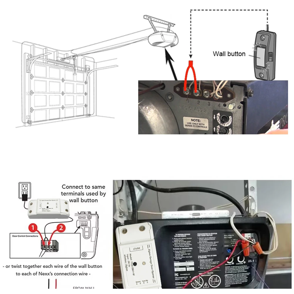 Imagem -03 - Zigbee-controlador Inteligente Abridor de Porta de Garagem Funciona com Alexa Echo Google Home Smartlife Controle de Aplicativos Tuya Nenhum Hub Necessário