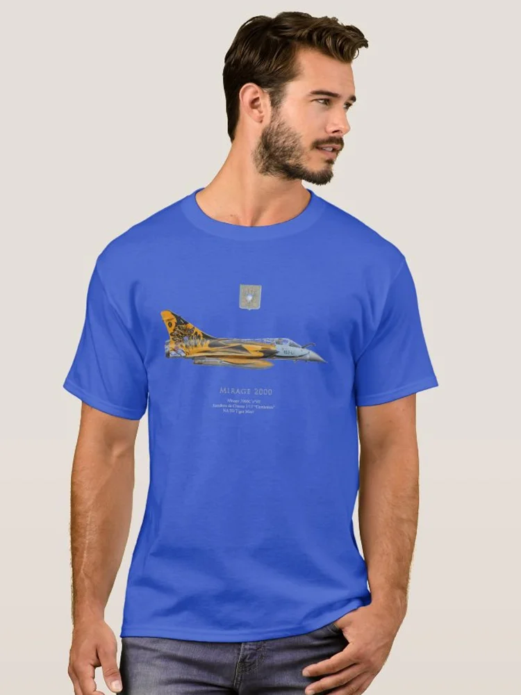 Nato Tiger Meet Dassault Mirage 2000 Fighter T Shirt. Short Sleeve 100% Cotton Casual T-shirts Loose Top Size S-3XL