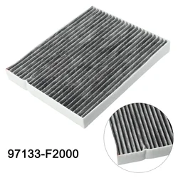 Car Premium Cabin Air Filter For Hyundai Elantra Tucson New Model # 97133-F2000 Auto Climate Control Gases Replace Accessories