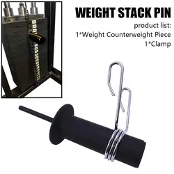 8mm 10mm Fitness Bolt Rod peso Stack Pin attrezzatura per sollevamento pesi Extender accessori Black Gym V0P4