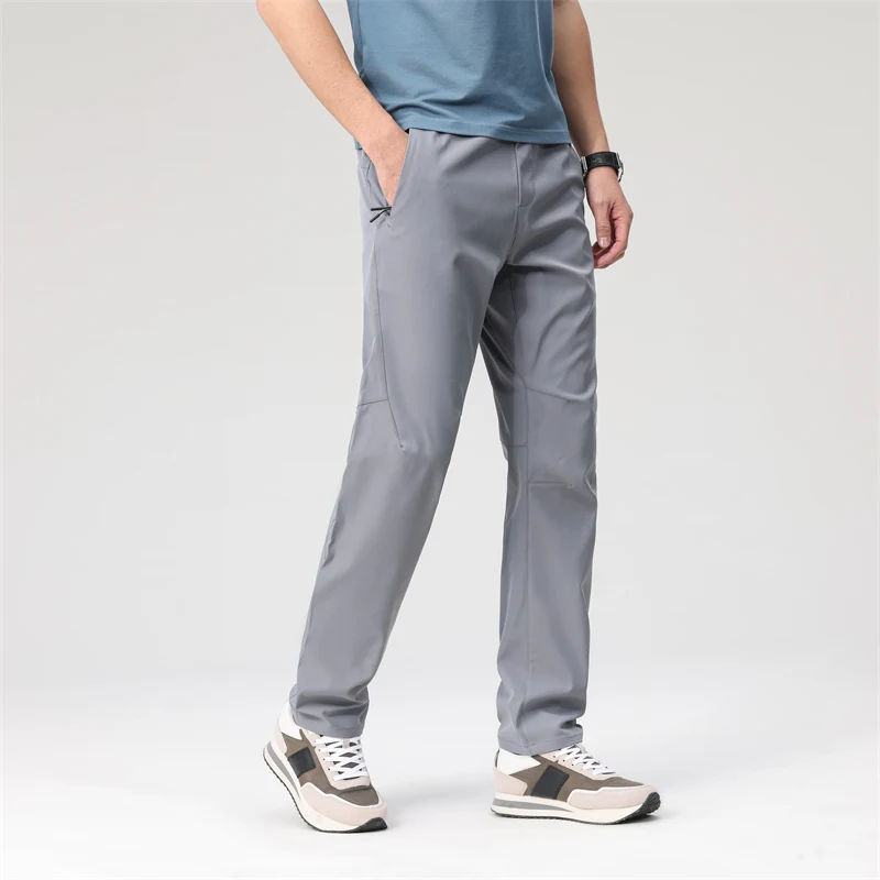 New Korean Spring Summer Thin Fashion Versatile Loose Casual 9-Point Trousers Men'S Straight Outdoor Mountaineering Sports Pants