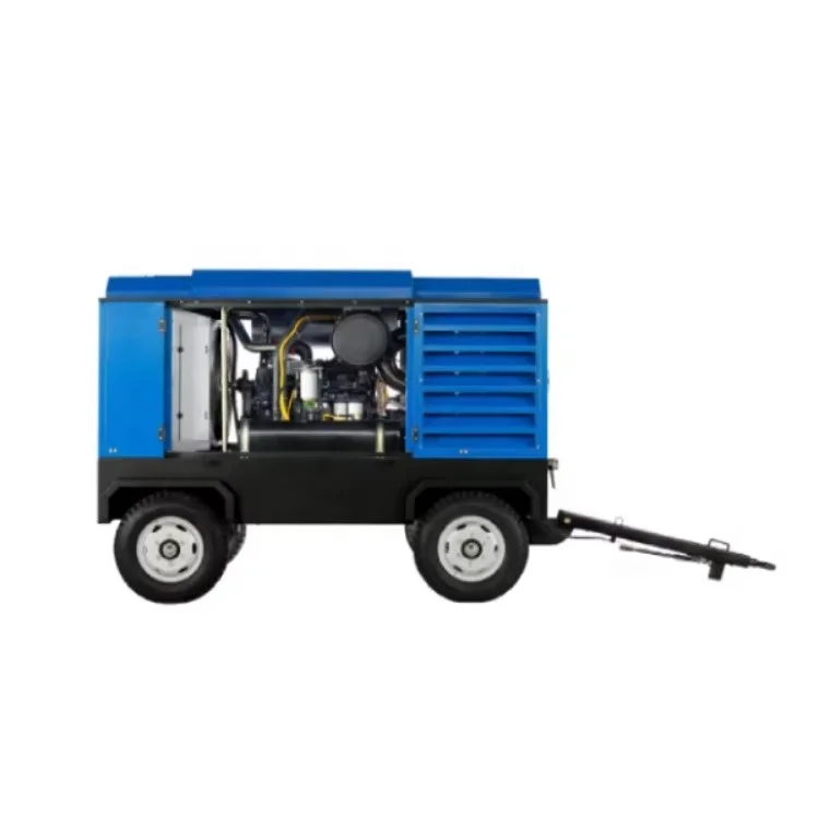 Liutech  Screw Lubricated Air-end LUY085-14 300 CFM 14 bar Stationary Mining Air Cooled Diesel Engine Motor Compressor