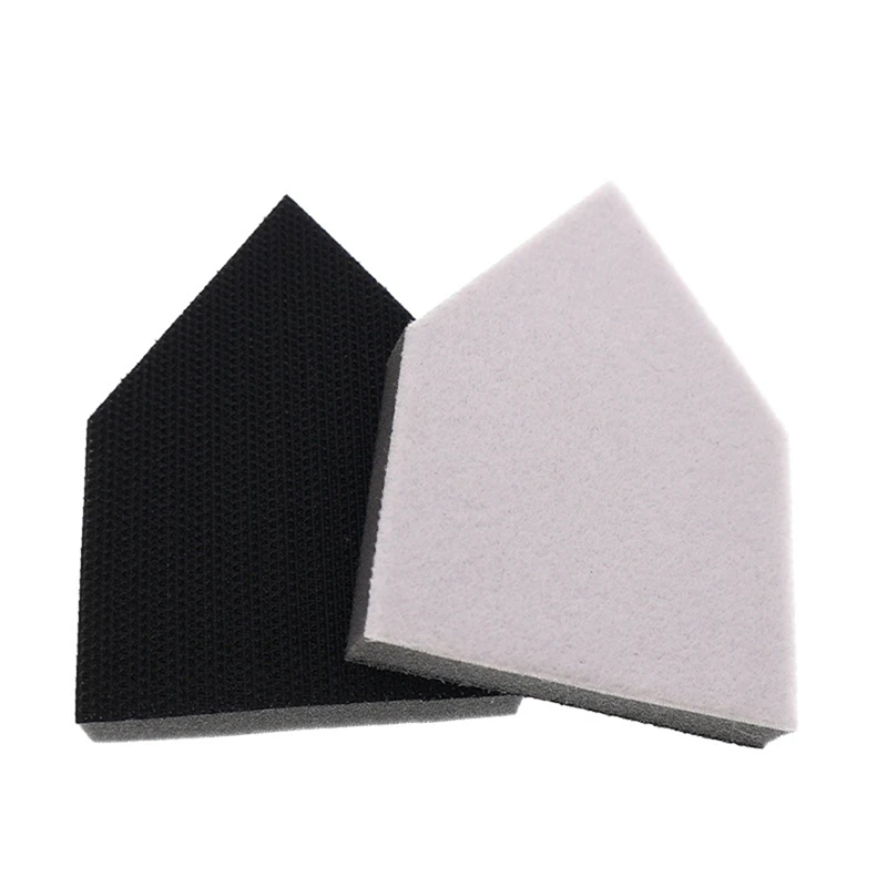 A83I-80Pcs Detail Sanding Paper And 2 Pads Fits M12 Fuel Sander - 60/120/180/240 Grit Heavy Duty Hook & Loop Cloth Sandpaper