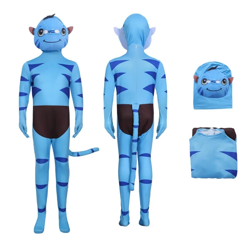 

Avatars Fire and Ash Jumpsuit Movie Cosplay Costume Carnival 3D Digital Printing Spandex Outfit Zentai Purim Party Bodysuit