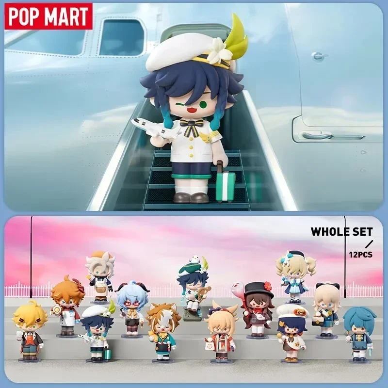 POP MART Genshin Impact Dress-Up Dreams ชุดซีรีส์ Chibi สุดฮิต กล่องสุ่มของเล่น ฟิกเกอร์แอคชั่นเซอร์ไพรส์