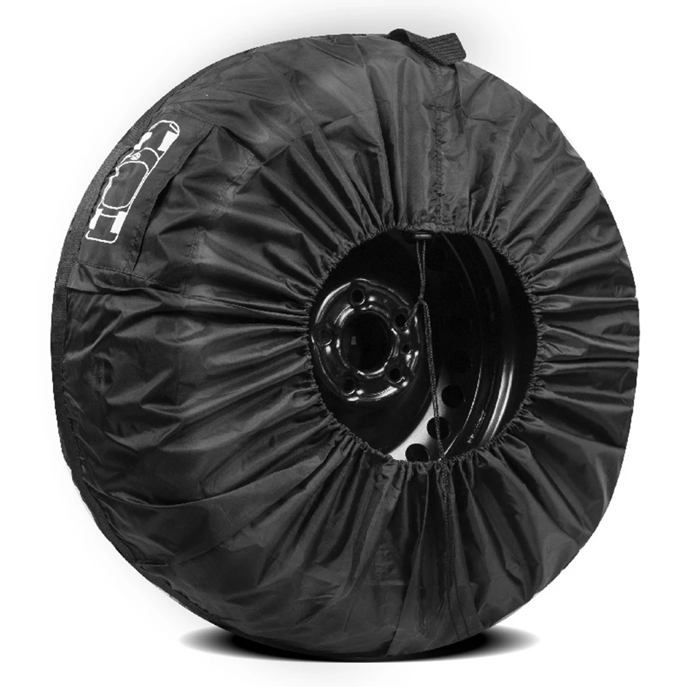 13-23IN Car Spare Tire Cover Case Polyester Tire Cover Storage Bags Vehicle Tyre Waterproof Dust-proof Protector Styling