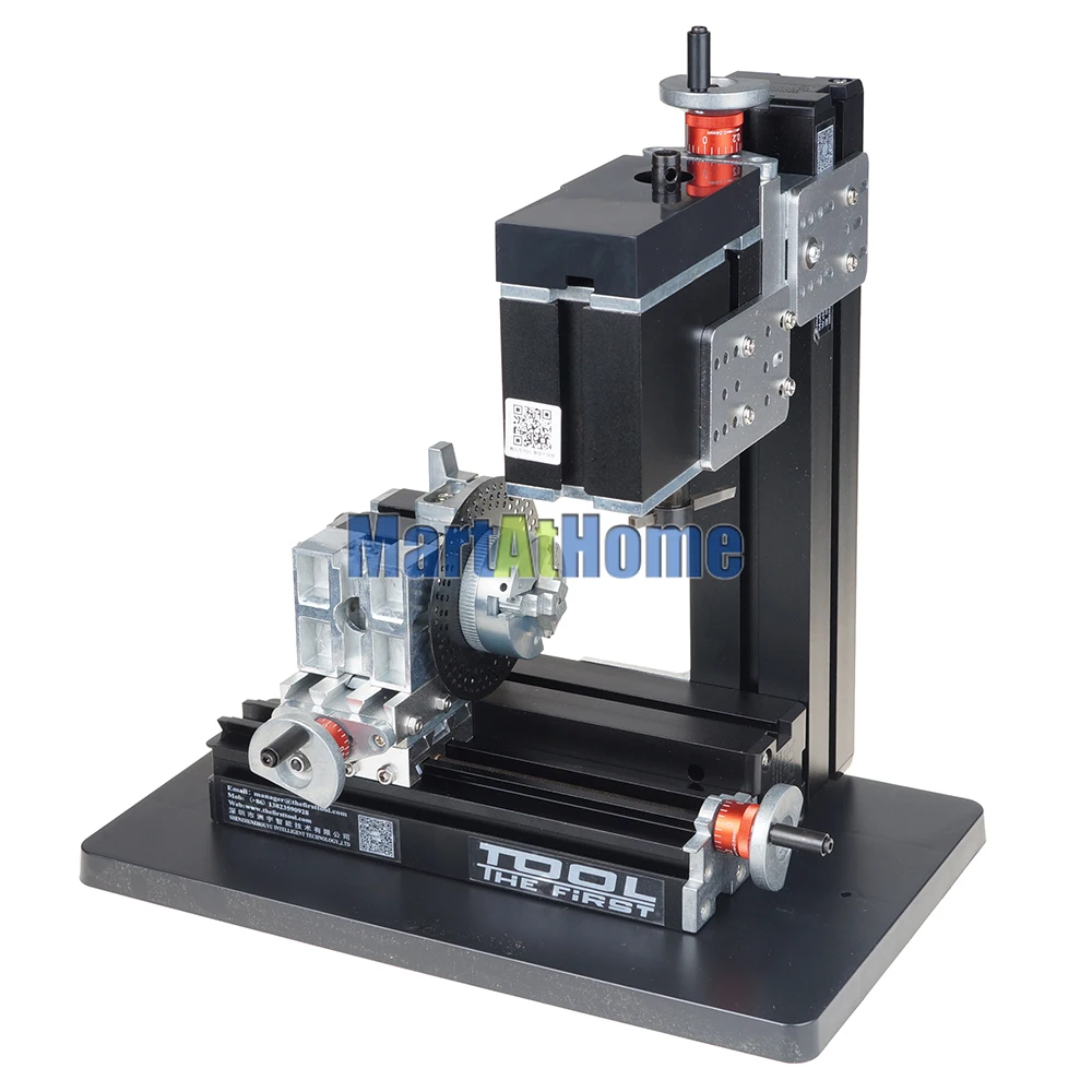Potência Mini Máquina de Trituração de Engrenagem de Metal Ferramenta Tz10002mz 12000rpm com Placa Divisória e 3-mandíbula Chuck 60w de Alta