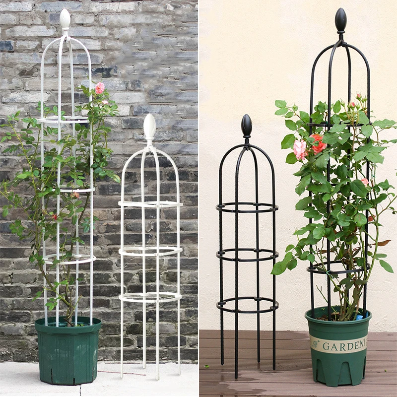 1 Set Climbing Plant Trellis Garden Support Cages For Flowers Plants Climbing Support Frame Trellis DIY Vines Pot Plant Stand