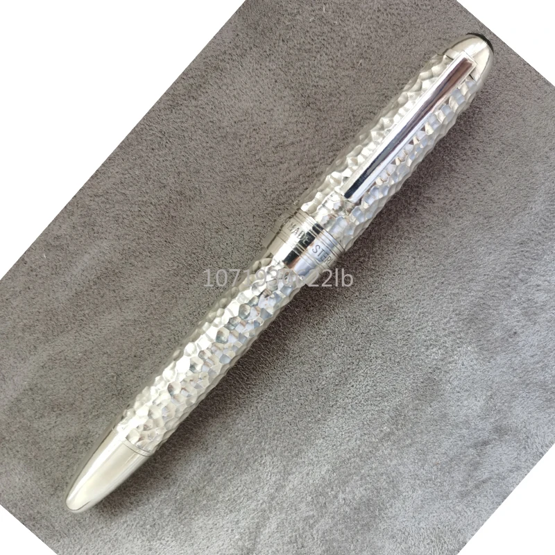 

DAJI Hammer Patterned/Bright Silver Fountain Pen NO.6 For MB 146 Large Capacity Ink Business Stationery Office Writing Gift