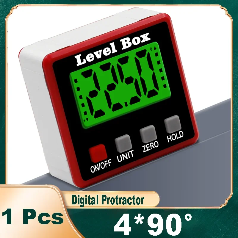 

Precision Digital Inclinometer Mini 360 Degree Electronic Level Box Magnetic Base Angle Finder Gauge Bevel Box Measurement Tool