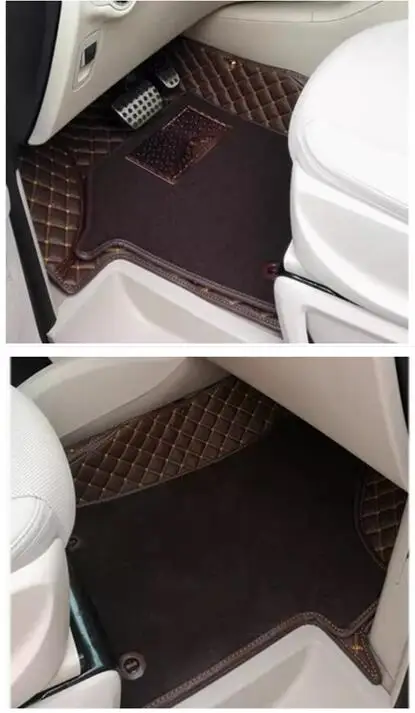 

Front seats car floor mats for Mercedes Benz V Class W447 2026-2014 driver and passenger 2 seats durable double layers carpets