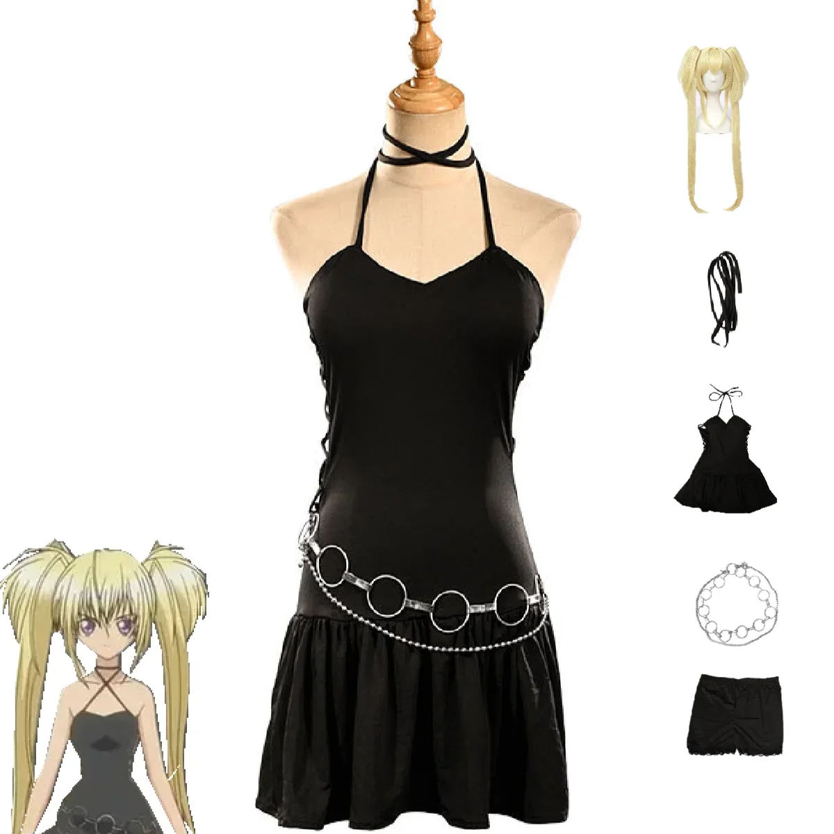 

Anime Shugo Chara Tsukiyomi Utau Cosplay Costume Aldult Woman Dress Wig Accessories Halloween Rave Party Sexy Exquisite Suit