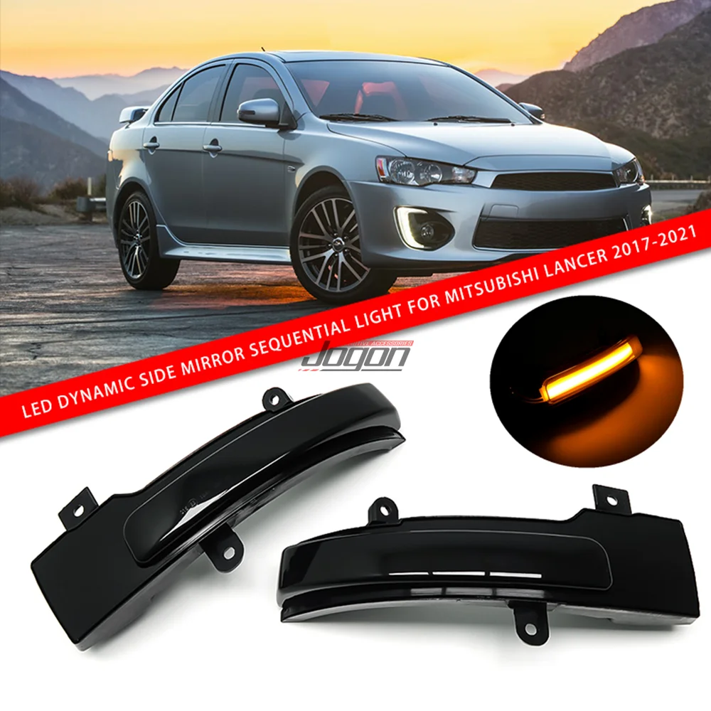 

Dynamic Turn Signal Light For Mitsubishi Lancer 2017- 2021 Outlander 2014-2020 LED Side RearView Mirror Lamp Lights Accessories