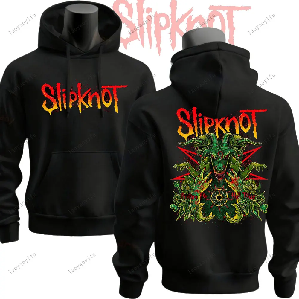 Новинка 2025, ретро, повседневный стиль, S-Slipknot, рок-группа, женские и мужские толстовки с капюшоном, повседневная одежда, теплая уличная одежда, пуловеры