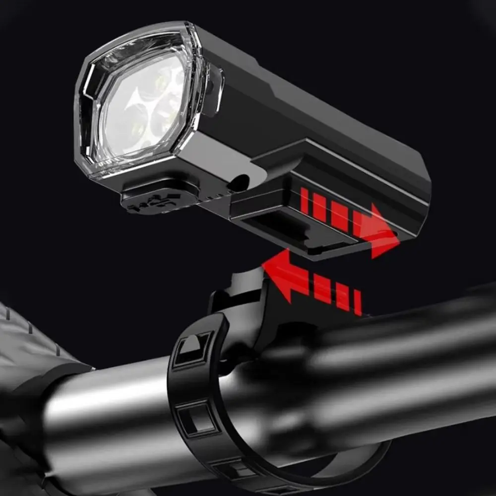 Typy-C Charging Bicycle Front Light 3 LED 3 Level Dimmable Bike Flashlight Waterproof Super Bright Bicycle Light