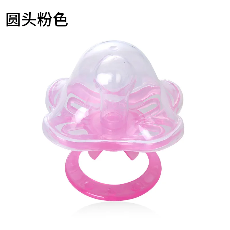 Soothing Pacifier Sleeping Round Flat Head Baby Gum Food Grade Molars Silicone for Mother and Baby