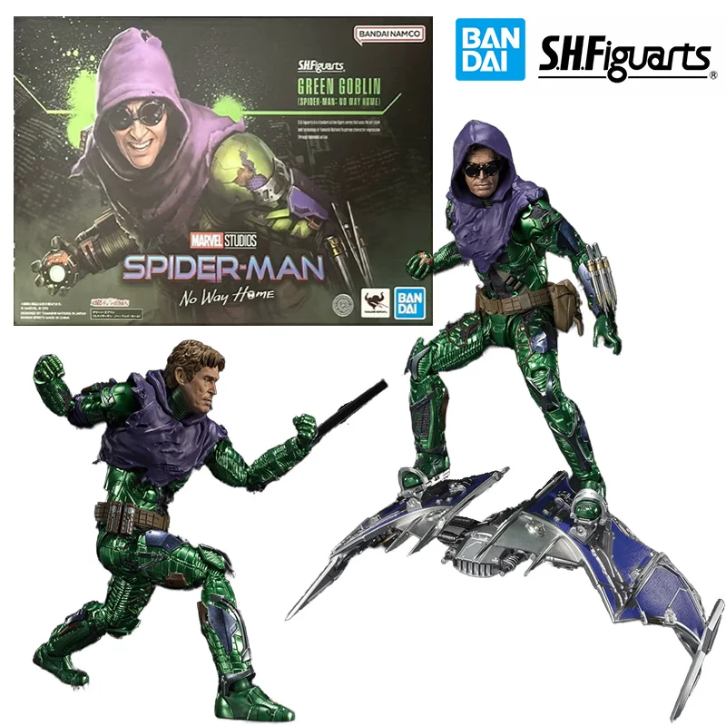

Bandai S.H.Figuarts Green Goblin (Spider Man No Way Home) 16Cm Anime Original Action Figure Model Toy Birthday Gift Collection