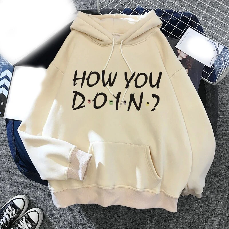 Friends Tv Show Hoodies Funny Cartoon Printed Men Woman Fashion Hoodie Hooded Sweatshirts Pullovers Unisex Tracksuits Clothing