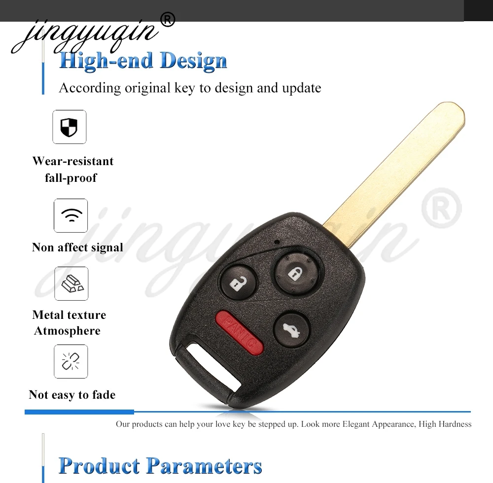 Jingyuqin 1/5 Stück N5F-S0084A 313,8 MHz Fernbedienungsschlüssel für Honda Civic 2006-2013, Stream, ODYSSEY, Acura RDX, MDX 2007-2013, ID46-Chip. – Detail 4
