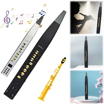 Digital Wind Instrument Rechargeable Mini Saxophone Electronic Wind Instrument with Removable Mouthpiece Cucurbit 89 Tones Flute
