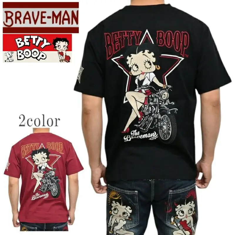 

25 Sles Heavy Embroidery Classic Angel Bet Motorcycle Knight round Ne Casual Pure Cotton ort Sve T-irt Tee