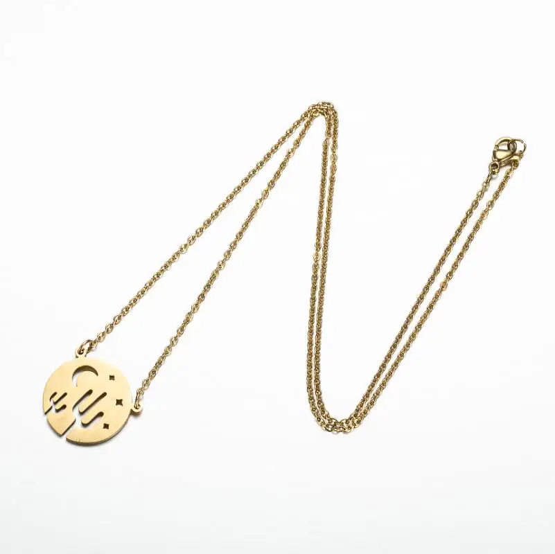 Simple Cactus Necklace Stainless Steel Fashion Jewelry Cute Desert Plant Pendant