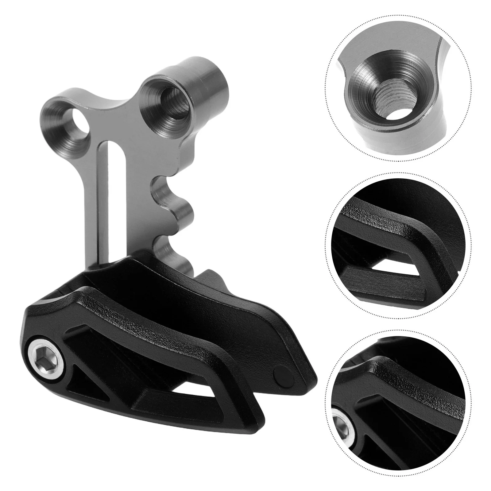 

Bike Chain Tensioner Aluminium Alloy 26T-36T Black Bracket Stabilizer for Mountain Bike Bicycle Chain Guide Compatible