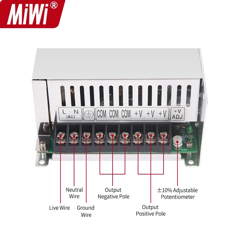 S-800-24 سعر الجملة 800 واط 24 فولت تحويل التيار الكهربائي 24 فولت 33.3a مصدر الطاقة #4