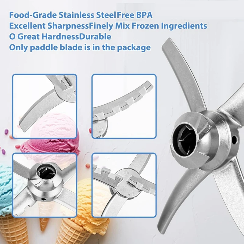 Replacement Paddle Blade For Ninja Creami NC501 CN501CO NC500C NC501C NC501H Ice Cream Makers Ice Cream Mixer