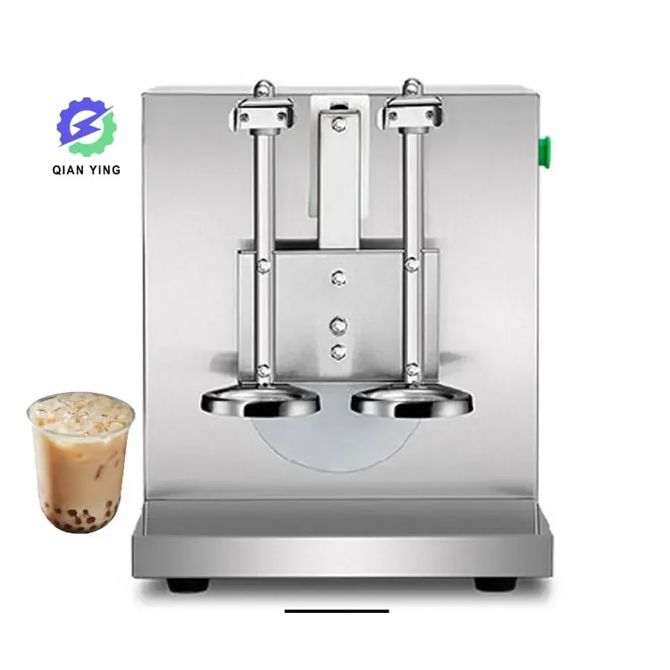 Commercial Multifunctional Double-Headed Stainless Steel Shaker Cup Juice Beer Milk Tea Shaker Machine