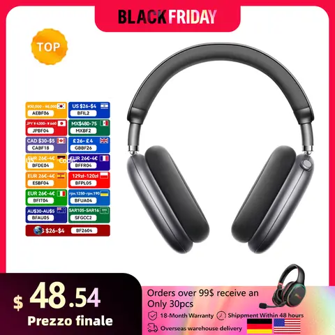 Picun F8 Pro ANC Cuffie wireless Monitoraggio della testa Audio spaziale 3D -52dB ANC HIFI Auricolare Bluetooth ENC HD Mic APP a bassa latenza