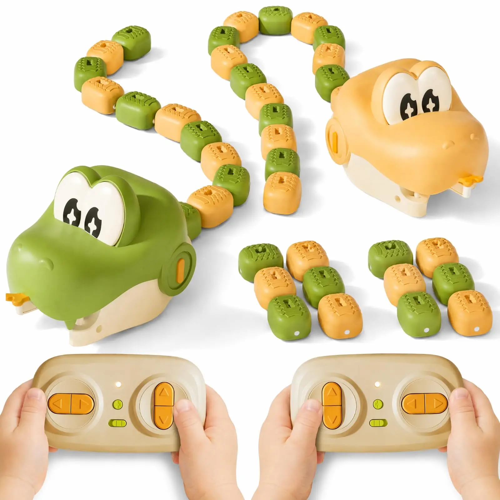 Magnetic Snake Battle Toy 2 Players Interactive Electric Magnetic Swallow Snake Toy Remote Control Desktop Ornament Home Decor