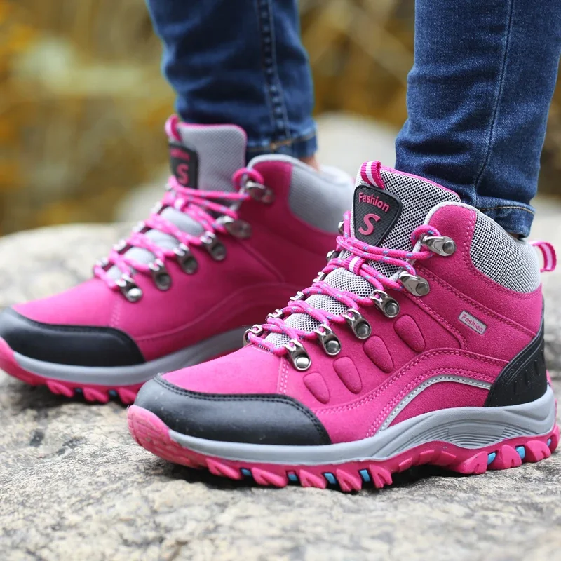 Sneakers Women Mountain Shoes Outdoor Hiking Shoes Camping Climb Footwear Outdoor Walking Footwear Anti-slip Zapatos De Escalada