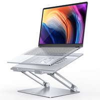 Sturdy Adjustable Laptop Stand Portable Laptop Riser Ergonomic Computer Notebook Stand Holder for 10-17 Inch Laptops