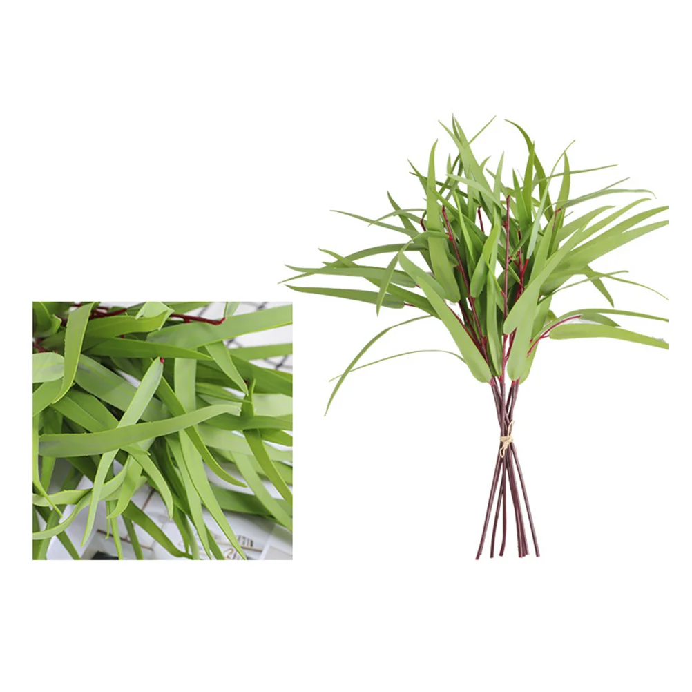 

8Pcs Artificial Green Plants Simulation Plastic Plants Ornament Fresh Romantic Bedroom Office Decor