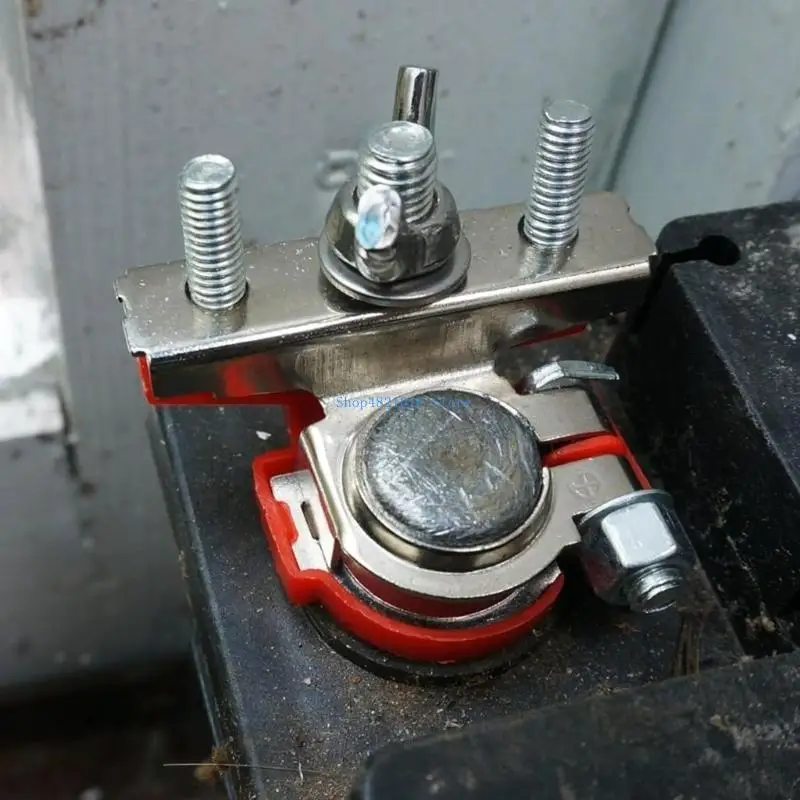 

T3LF Upgraded 12V 3-way Battery Terminals Connector Negative & Positive Cable Clamps