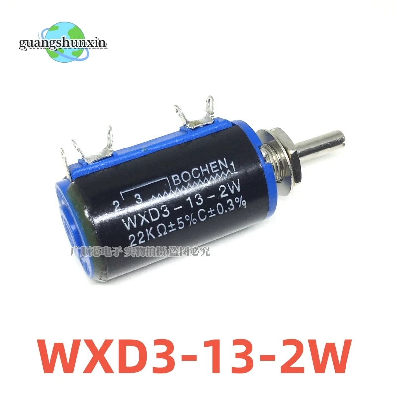 5PCS WXD3-13 100 200 220 680 1K 2.2K 3.3K 4.7K 5.6K 6.8K 10K 22K 33K 47K 100K Ohm WXD3-13-2W Wirewound Potentiometer