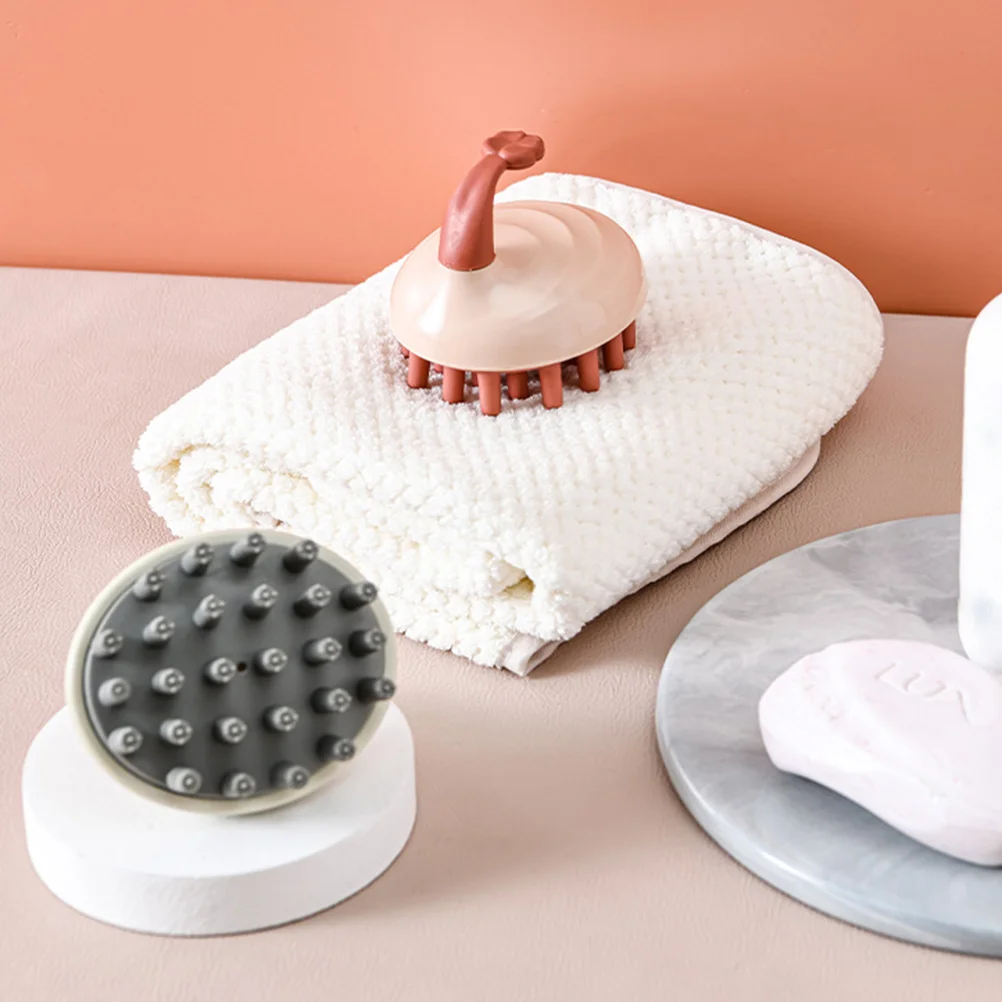 2 قطعة غسل الرأس الغسيل للطفل الاطفال الشعر فروة الرأس مدلك فرشاة شامبو حمام أداة تنظيف الشعر تدليك فرشاة #2