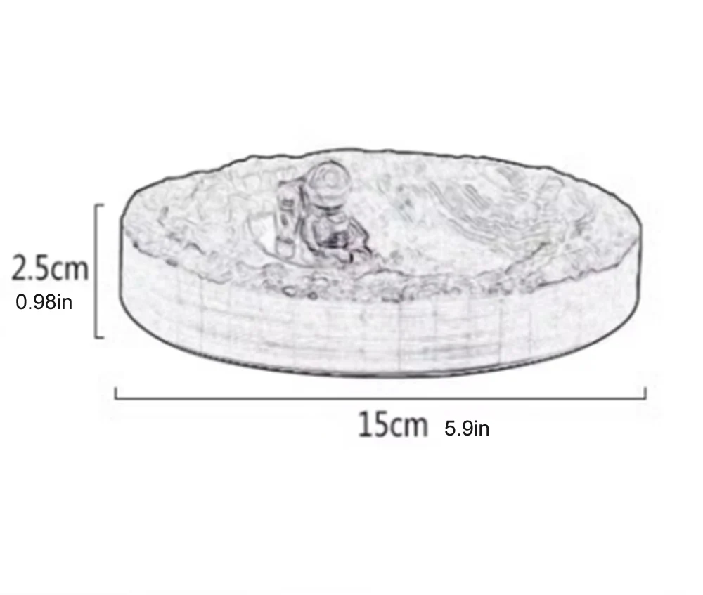 Imagem -04 - Cinzeiro de Cimento Molde de Silicone Bandeja de Textura Lunar Astronautas Projetados Pequeno Pingente Moldes de Concreto de Gesso Molde de Bandeja Nórdica