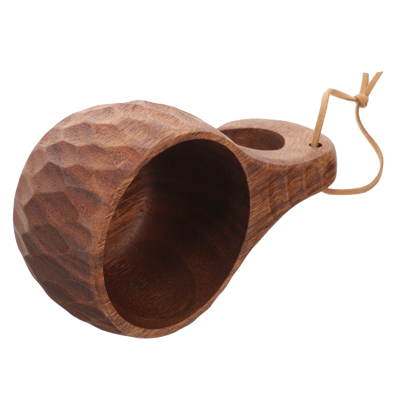 

240Ml Wooden Milk Natural Wood Beverage Mug Ergonomic Handle Travel Beer Wine Mug Hot Drink Cup Wood Drinking Cup For