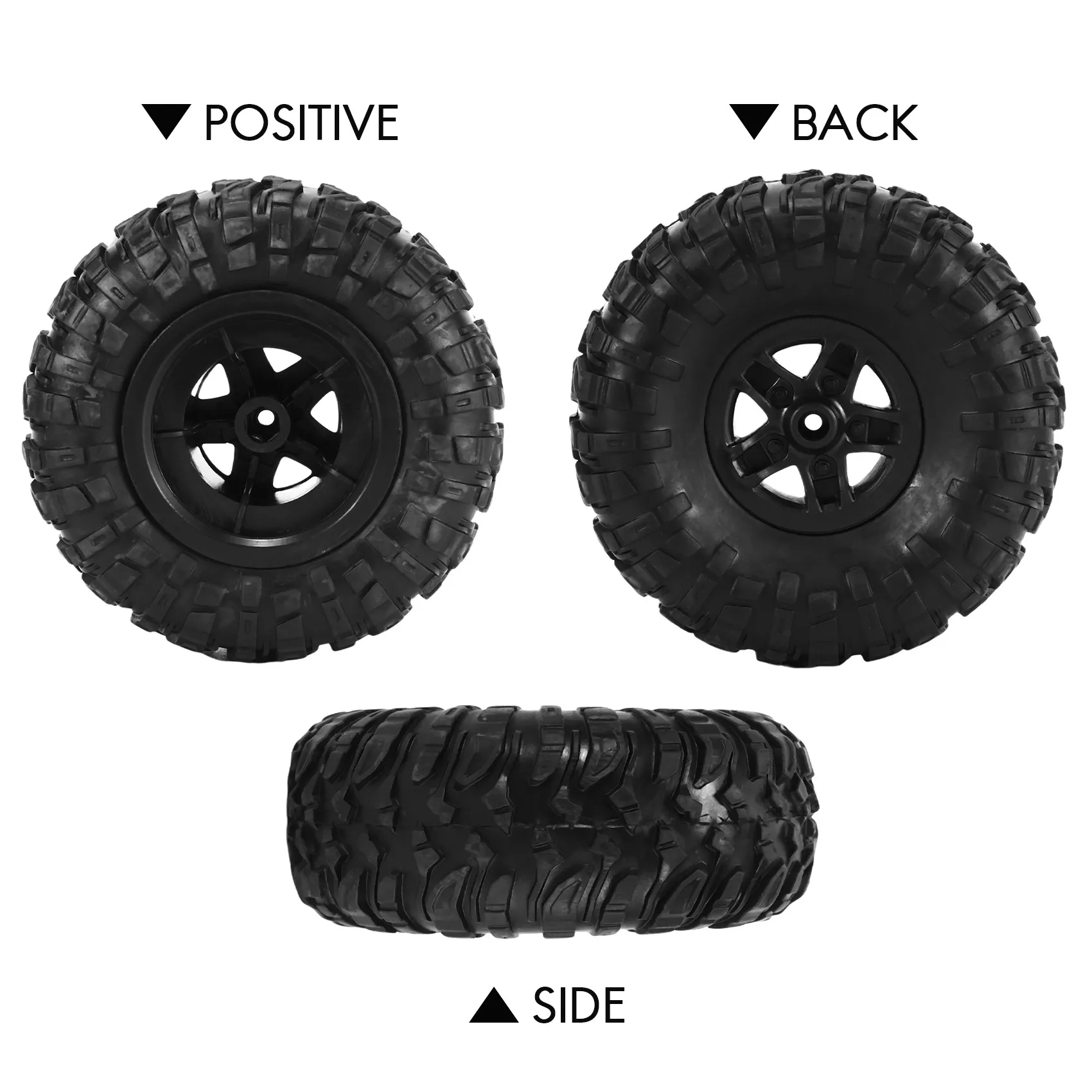 New 4Pcs RC Car Tires Tyre Wheel Upgrades Accessories for MN D90 D91 D96 D99 MN90 MN99S 1/12 RC Car Spare Parts