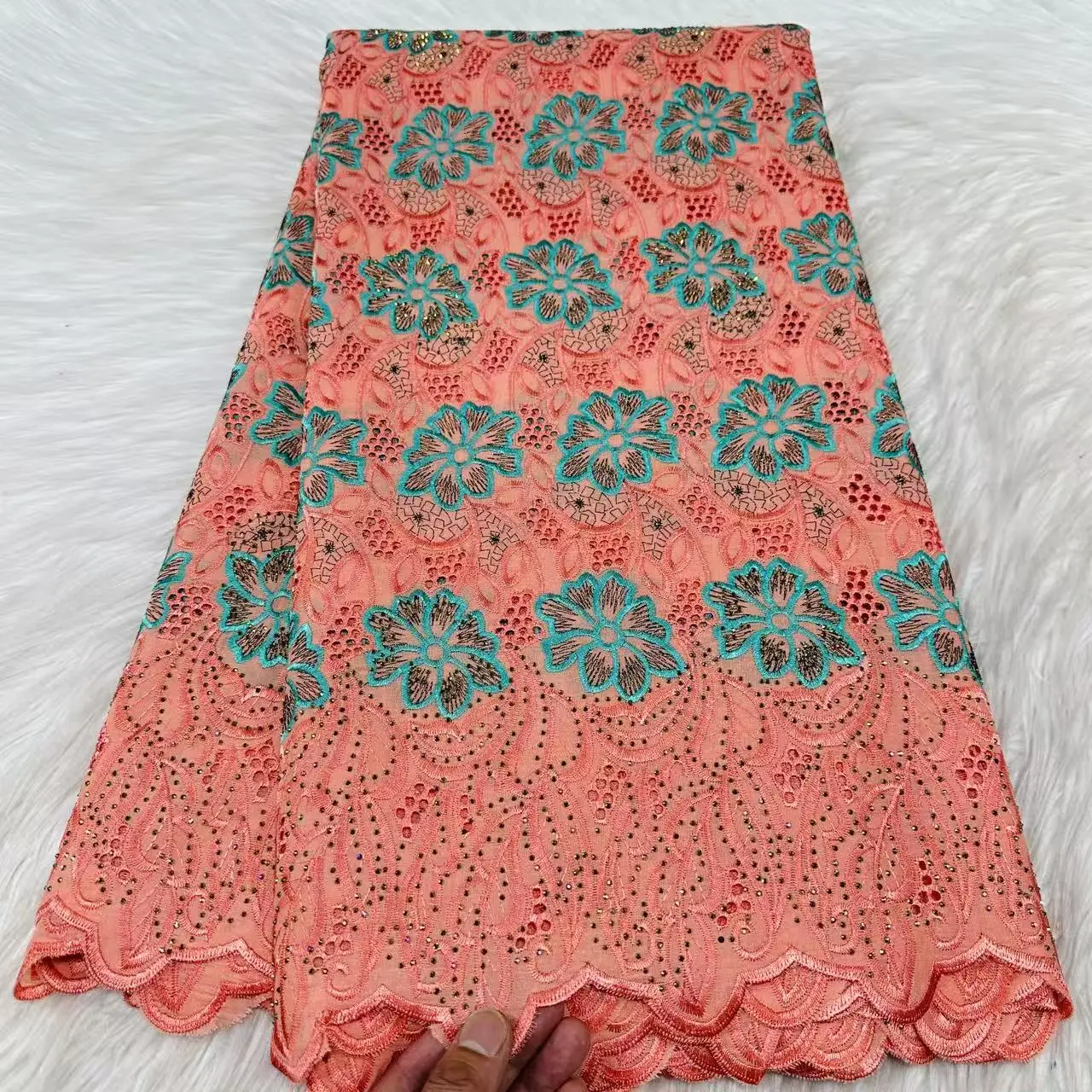 african-lace-fabric-sewing-high-quality-5-yard-piece-unique-embroidered-fabric-5-yards-100-cotton-wedding-dresses-bride-2026