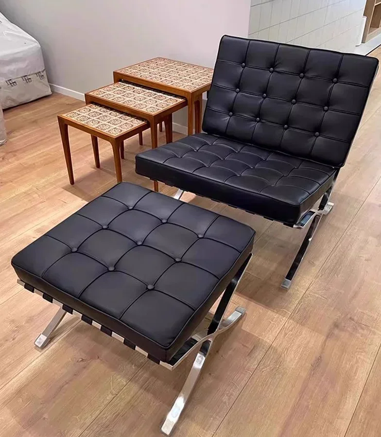 Vintage Barcelona Leather Armchair 3