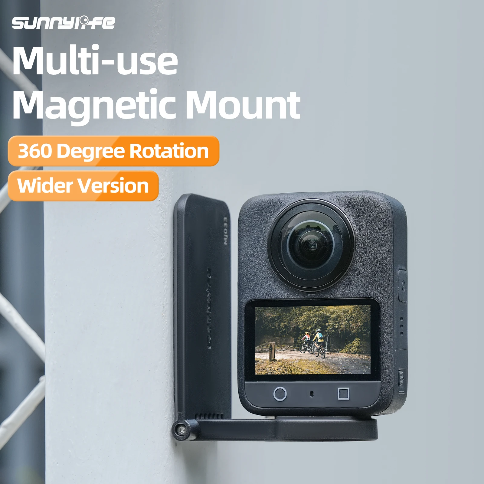 

Sunnylife Magnetic Mount Base for Insta360 X5 X4 Go 3S Ace Pro 2 Adjustable Desktop Stand Base for DJI Pocket 3/Action 5 Bracket