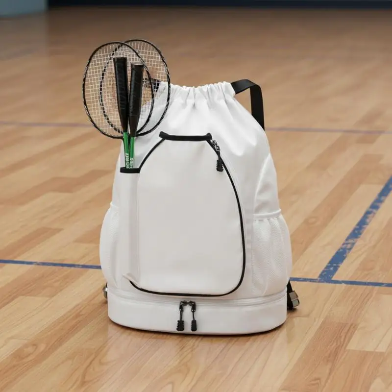

Basketball Bag Shoe Badminton Bag Large Capacity Sports Drawstring Bag Outdoor Training Tennis Backpack