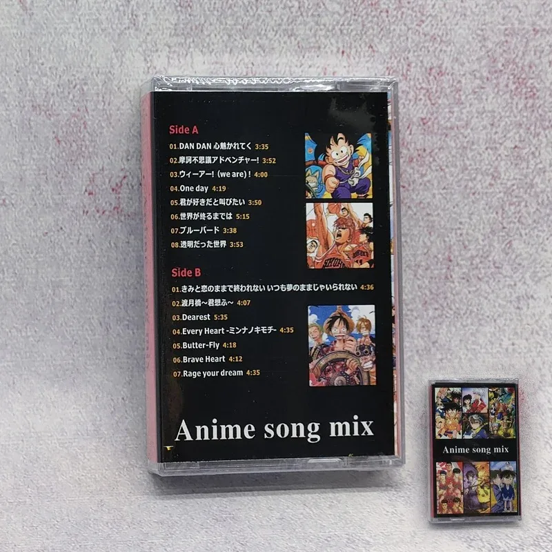 Jujutsu Kaisen شريط كاسيت الموسيقى الكلاسيكية وكمان هاتسون ميكو/قطعة واحدة/كرة التنين/نا/EVA انمي ياباني HD شريط الموسيقى