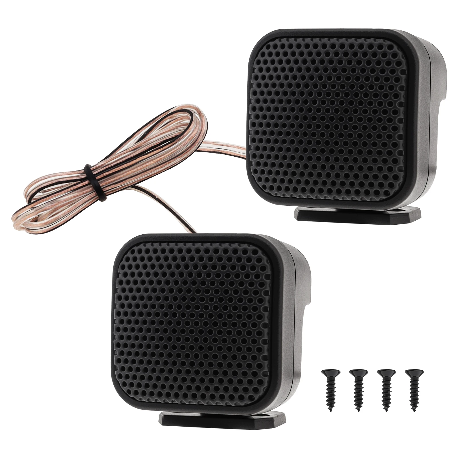 2pcs TP-004A Car Tweeter Speaker 500W 12V 4ohm High Efficiency Mini Tweeter Speakers for Car Audio System