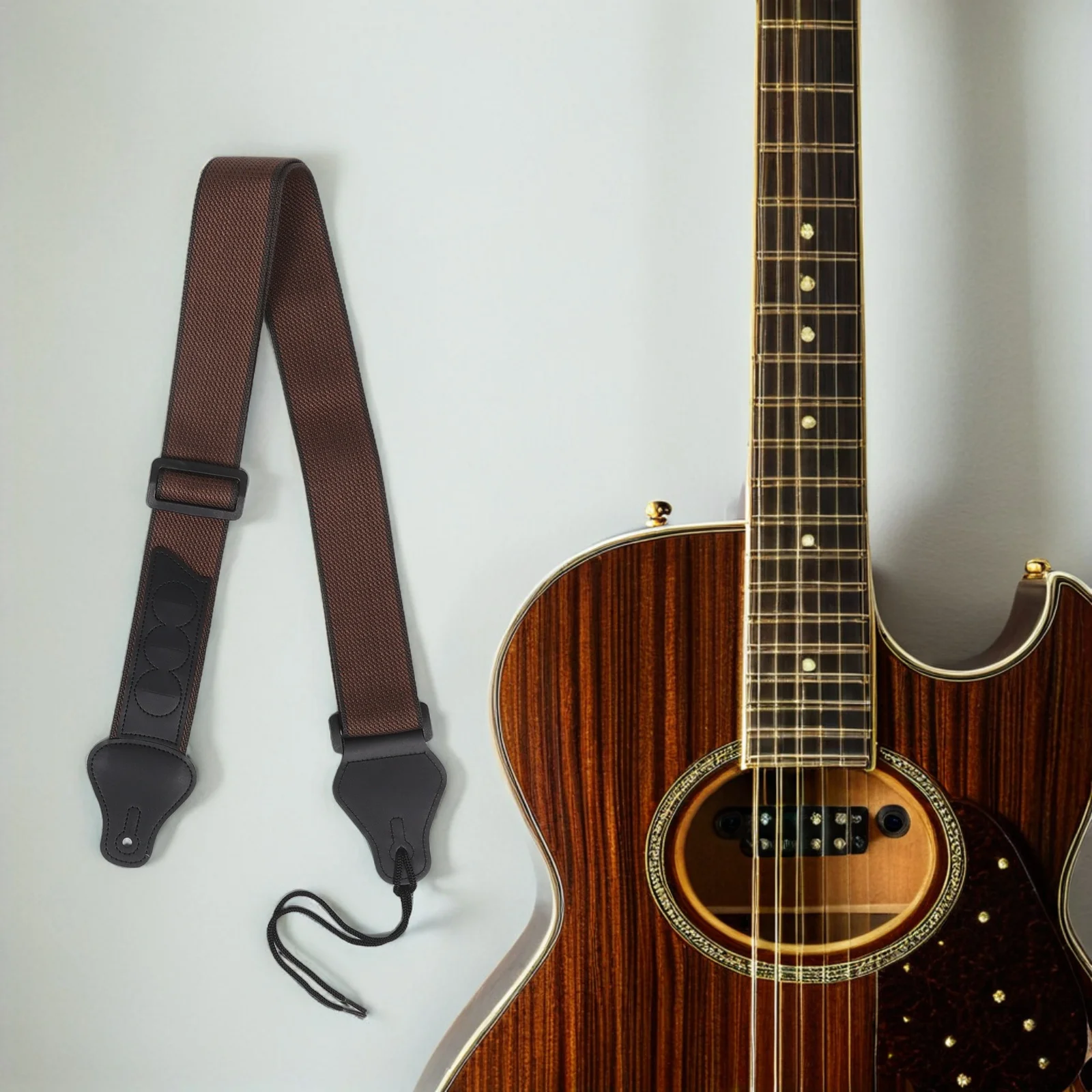 

2pcs Guitar Strap Universal For Acoustic Electric Guitars Adjustable Padded Shoulder Belt Ethnic Style Bass Accessories